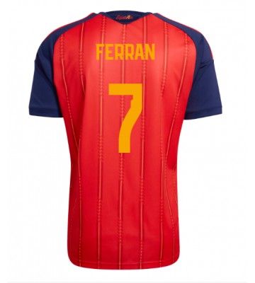 Spanien Ferran Torres #7 Hjemmebanetrøje VM 2026 Kortærmet
